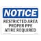 Signmission Sign, 10" H, 14" W, Plast, Restricted Area Proper Attire Required Sign, Lndscp, 1014-L-18084 OS-NS-P-1014-L-18084 - alternate 1